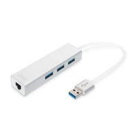 Digitus DA-70250-1, Hub, 3x SuperSpeed USB 3.0 + 1x