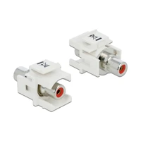 DeLock Modularer Einschub (Kopplung), RCA, Rot