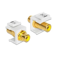 DeLock Modularer Einschub (Kopplung), RCA, gelb