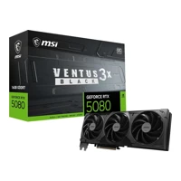 MSI RTX 5080 16GB MSI VENTUS 3X OC BLACK GDDR7 3 Fan