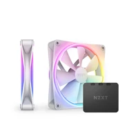 NZXT 140mm F-Series RGB DUO Fan Twin Pack White