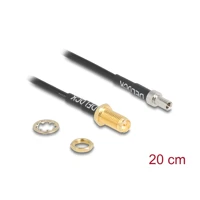 DeLock 90919, RP-SMA Buchse TS-9 Stecker, RG-174, 20cm (90