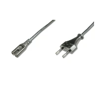 Digitus Stromkabel, IEC 60320 C7, Eurostecker bis