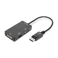 Digitus Adapter DP 1.2 (m) -> HDMI 1.4 (w), DVI-I (w)