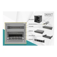 Digitus Gehäuse, geeignet für Wandmontage, Schwarz, RAL