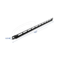 DeLock Rackpaneel, with cable tie fastening, Schwarz, 0.5U