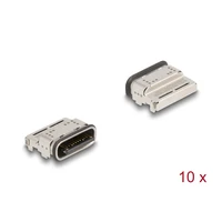 DeLock Strom-/Datenanschluss, USB-C Buchse gelötet, 5A 66944