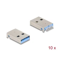 DeLock USB-Anschluss, USB-A Stecker 90° PCB, 30V, 1,5A 66946